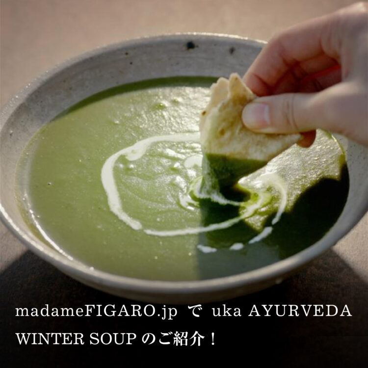 FIGARO.jpでuka AYURVEDA WINTER SOUPをご紹介していただきました!画像
