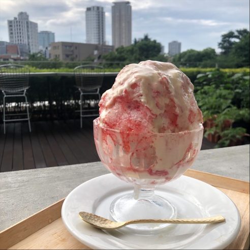 ウカインさま限定メニュー!「ウカキ氷」のハーフ&ハーフ画像