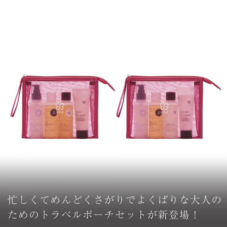 忙しくてめんどくさがりでよくばりな大人のためのトラベルポーチセットが新登場!画像