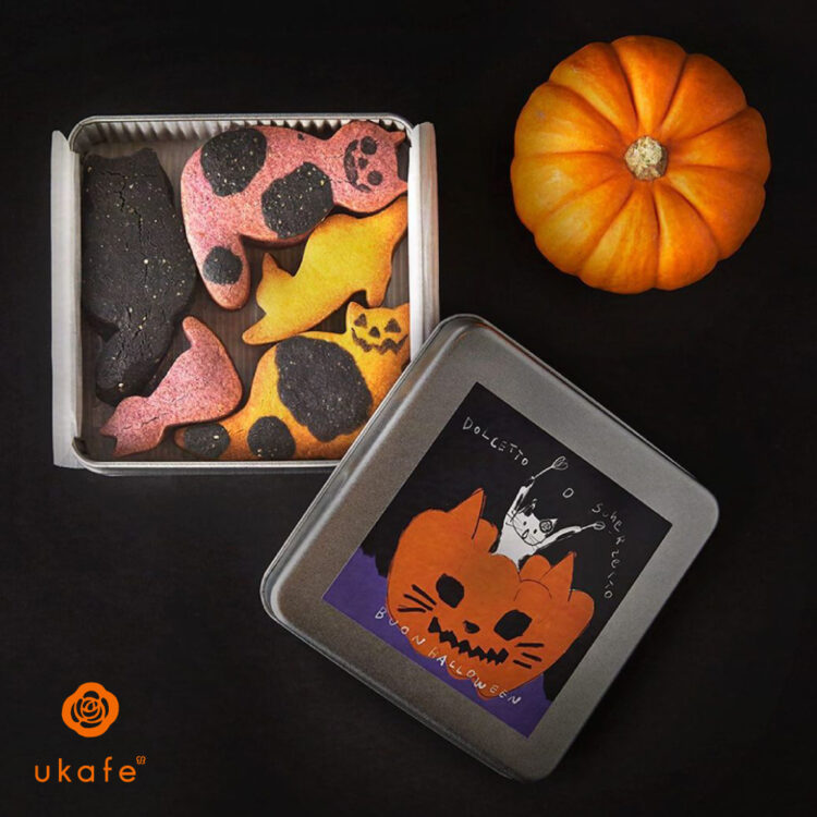 10/11〜数量限定!ukafeにハロウィン猫クッキーが登場画像