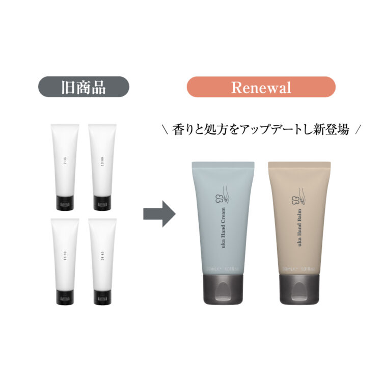 uka hand cream廃盤のお知らせ&新商品のご紹介画像