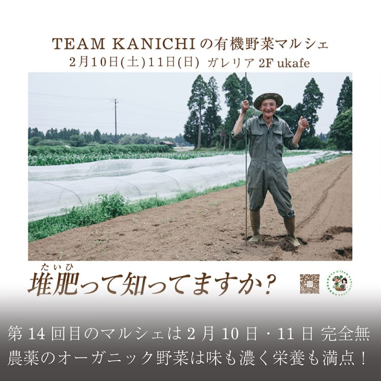第14回目のマルシェは2月10日・11日完全無農薬のオーガニック野菜は味も濃く栄養も満点!画像